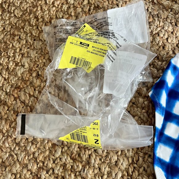 J CREW French bikini top and matching bottom in gingham NWT - Picture 10 of 12